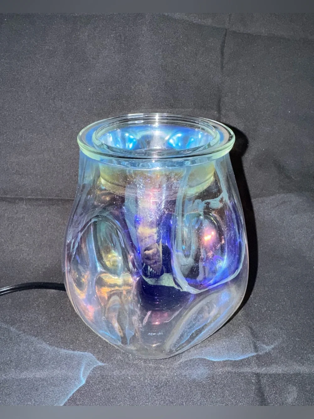 EUC Scentsy Bubbled Iridescent Wax Warmer